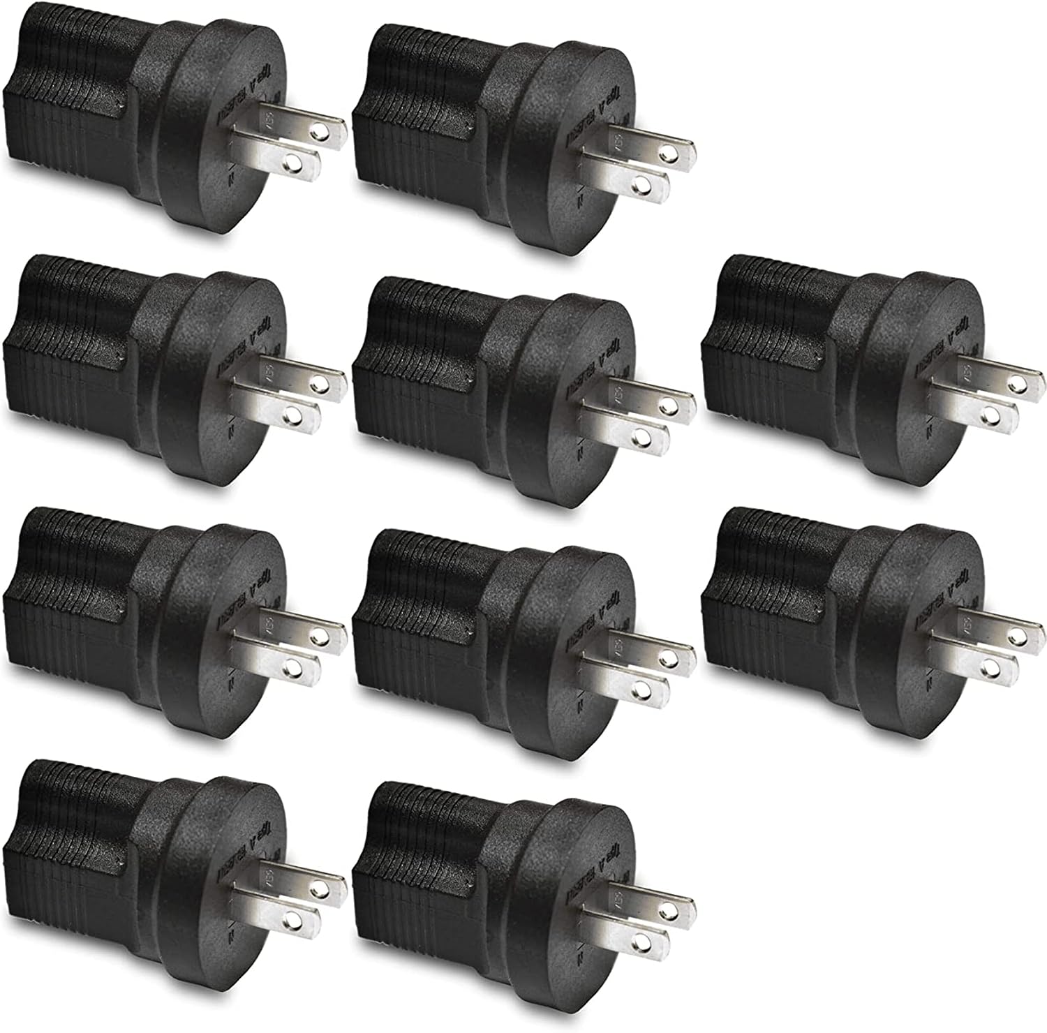 Ceptics Switzerland sev 1011 Travel Power Plug Adapter Accepts NEMA 5-15R - ETL Certified - Industrial Grade (IG-11A-10PK)