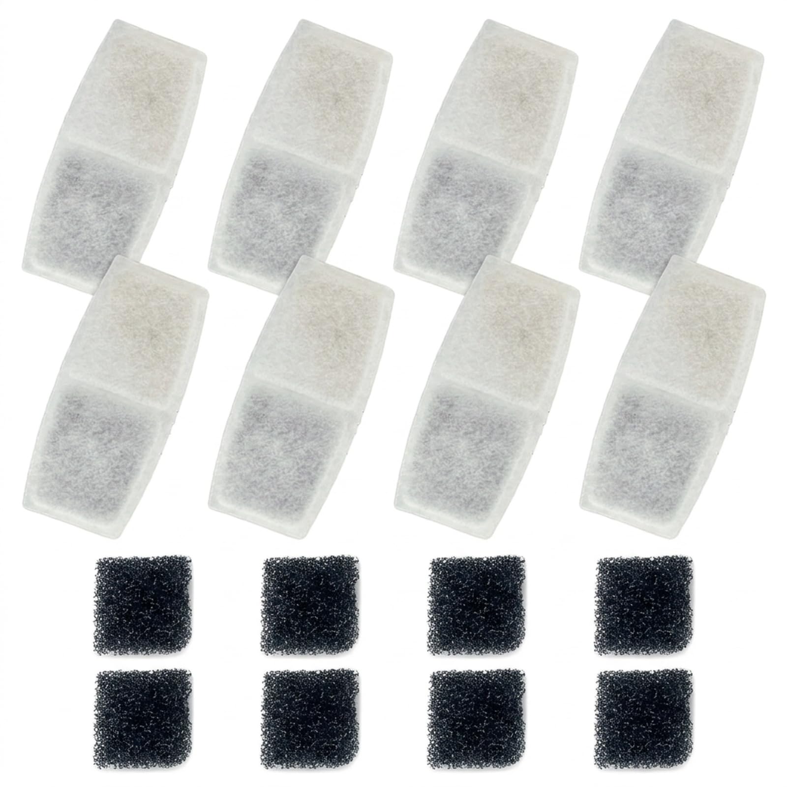 HARY 16 Pack Cat Water Fountain Filters, Replacement for Pliera 3.2L