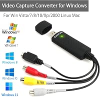 HENGBIRD USB 2.0 Videó Digitalizáló Konverter VHS Kazetta DVD Átalakító Analóg Digitális Adapter Windows Mac Kompatibilis 3