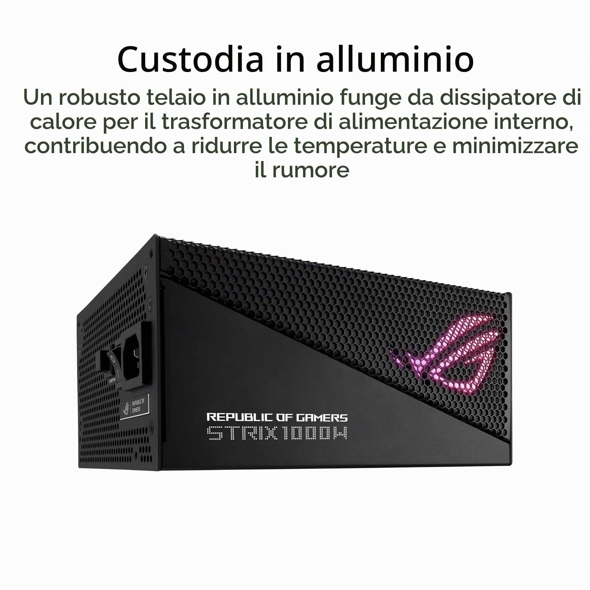 ASUS ROG STRIX 1000W Gold Aura Edition (90YE00P1-B0NA00), Nero