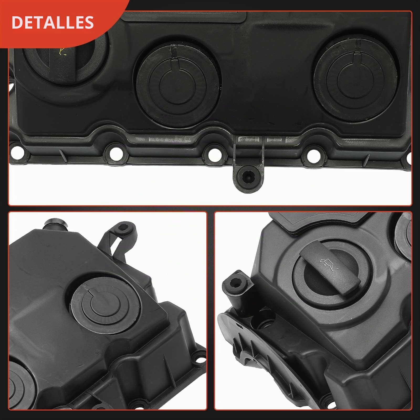 Frankberg Tapa de culata tapa de válvulas junta de la tapa de válvulas | con tornillo ASA; 03G103469G; Compatible con: Polo 9A 9N, Altea XL 5P5 5P8, Habitación 5J7, T.o.u.r.a.n 1T1 1T2