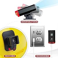 Vista 6 de Luz Recargable para Casco Duro - Luz para Casco de Soldadura, Linterna para Casco de Bomberos Casco de Fuego y Capucha de Soldadura con Accesorios