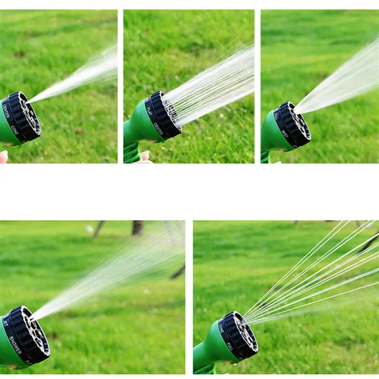 Manguera de Jardín Manguera de jardín extensible de 25 pies a 150 pies, manguera de agua Flexible, mangueras de plástico, tubería de riego, pulverizador de lavado de coches(Color:Green,Size:75FT-22.5M