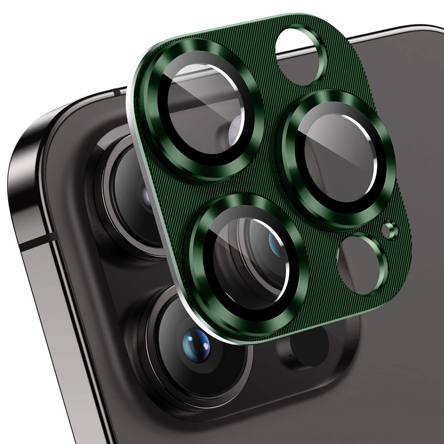 Korecase Camera Protector for iPhone 14 Pro/14 Pro Max, Green, 2 Pack | Whole Piece, 9H T…