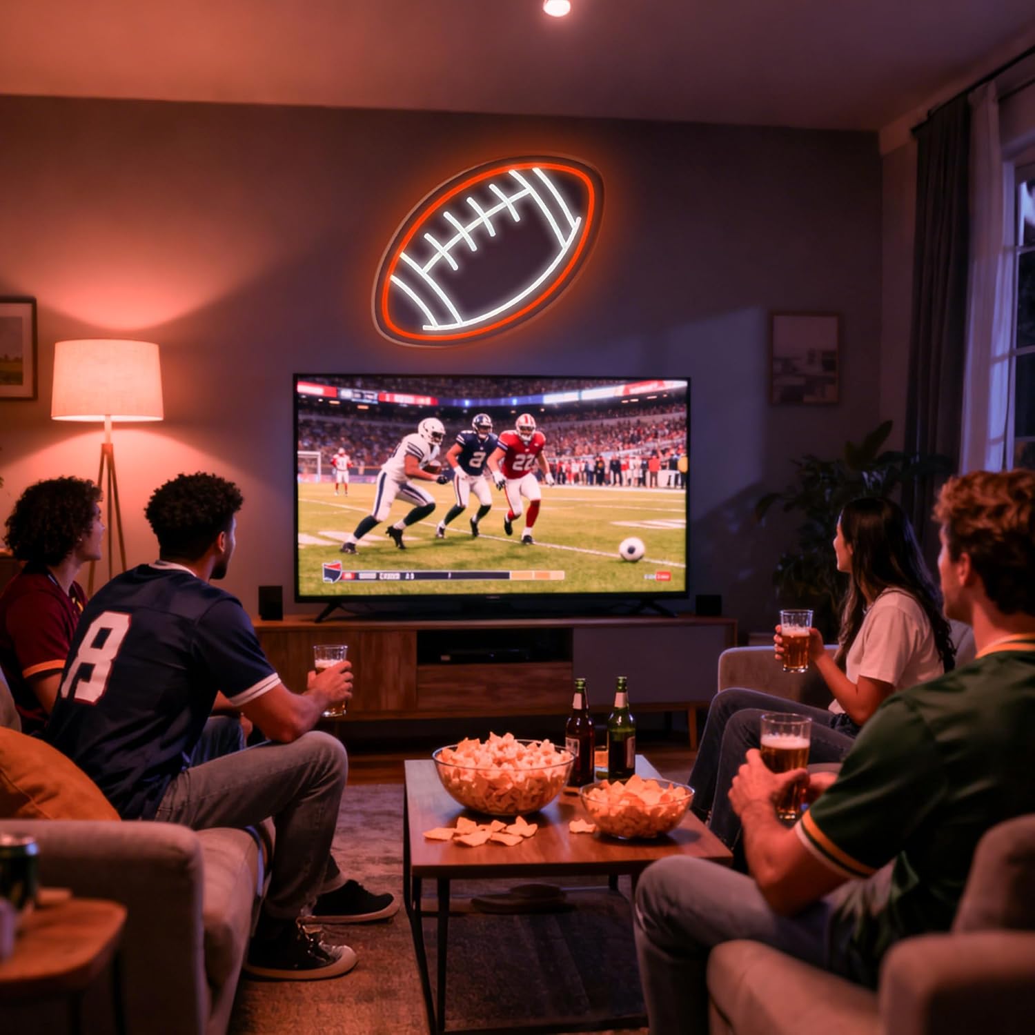 Football Gifts Football Neon Signs Boys Room Decor Christmas Gift Birthday Holiday and White Elephant Gifts for Boys 6-12 - Image 6