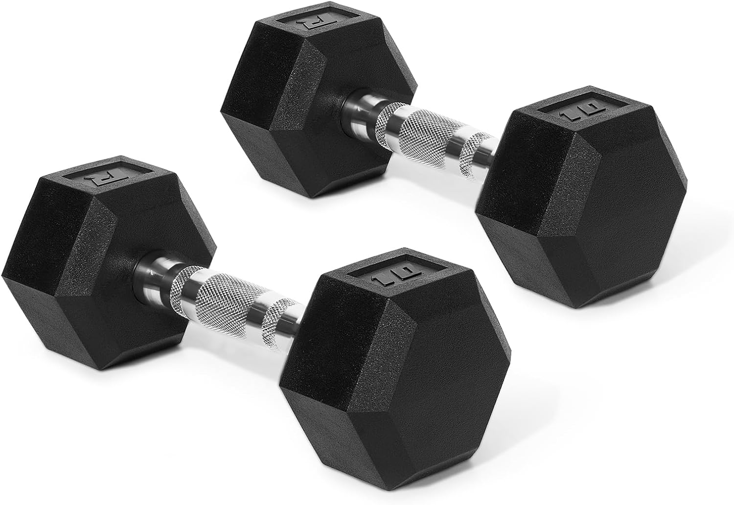 Ritfit 5-650 LBS PVC Encased Hex Dumbbell Sets with Optional Rack for Home Gym, Hand weight with Chrome Handle for Strength Training,Workouts
