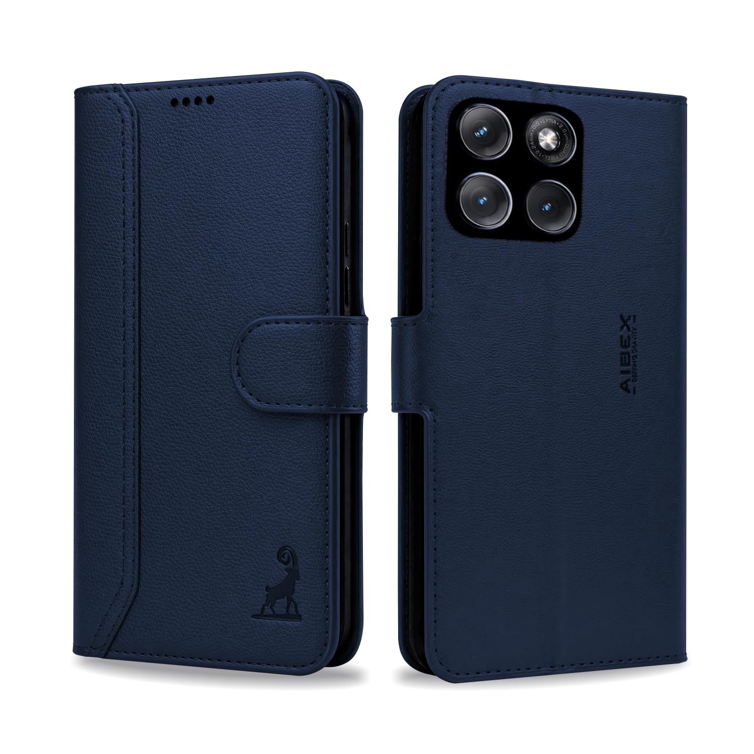 AIBEX® Compatible for Motorola Egde 70 Fusion 5G Flip Cover Leather Finish | Inside TPU with Card Pockets | Wallet Stand | Complete Protection Flip Case Green — Amazon image 25
