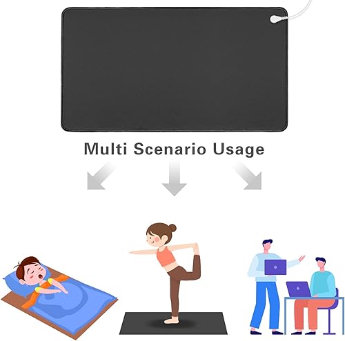 Miniatura 5 de FXYSWGA Alfombrilla de conexión a tierra, pies y cama, terapia de pies con tierra, alivia el dolor, la inflamación, los iones negativos, túnel