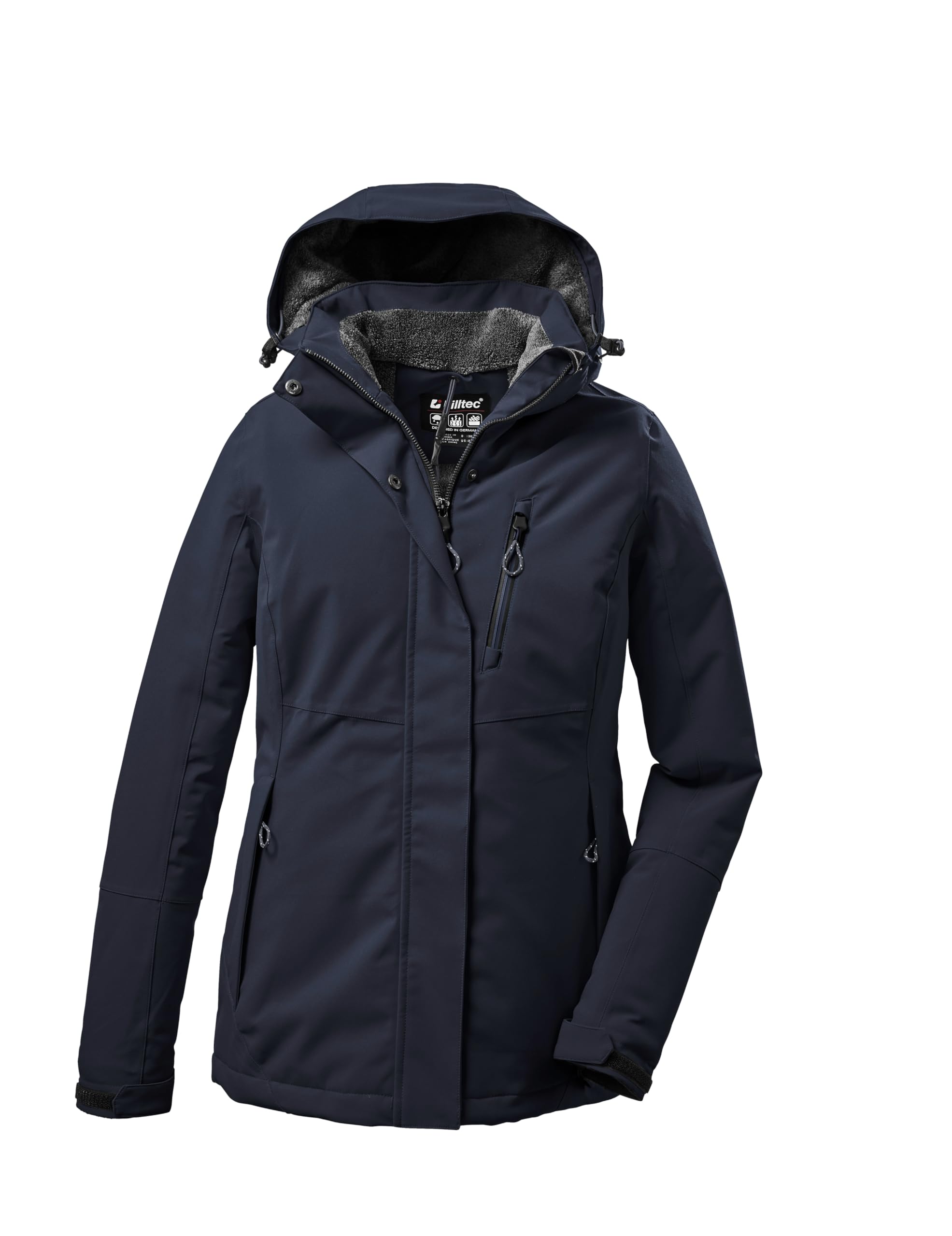 Killtec Damen Outdoorjacke Funktionsjacke mit abzippbarer Kapuze KOW 140 WMN Jckt wasserdicht, Winddicht, atmungsaktiv