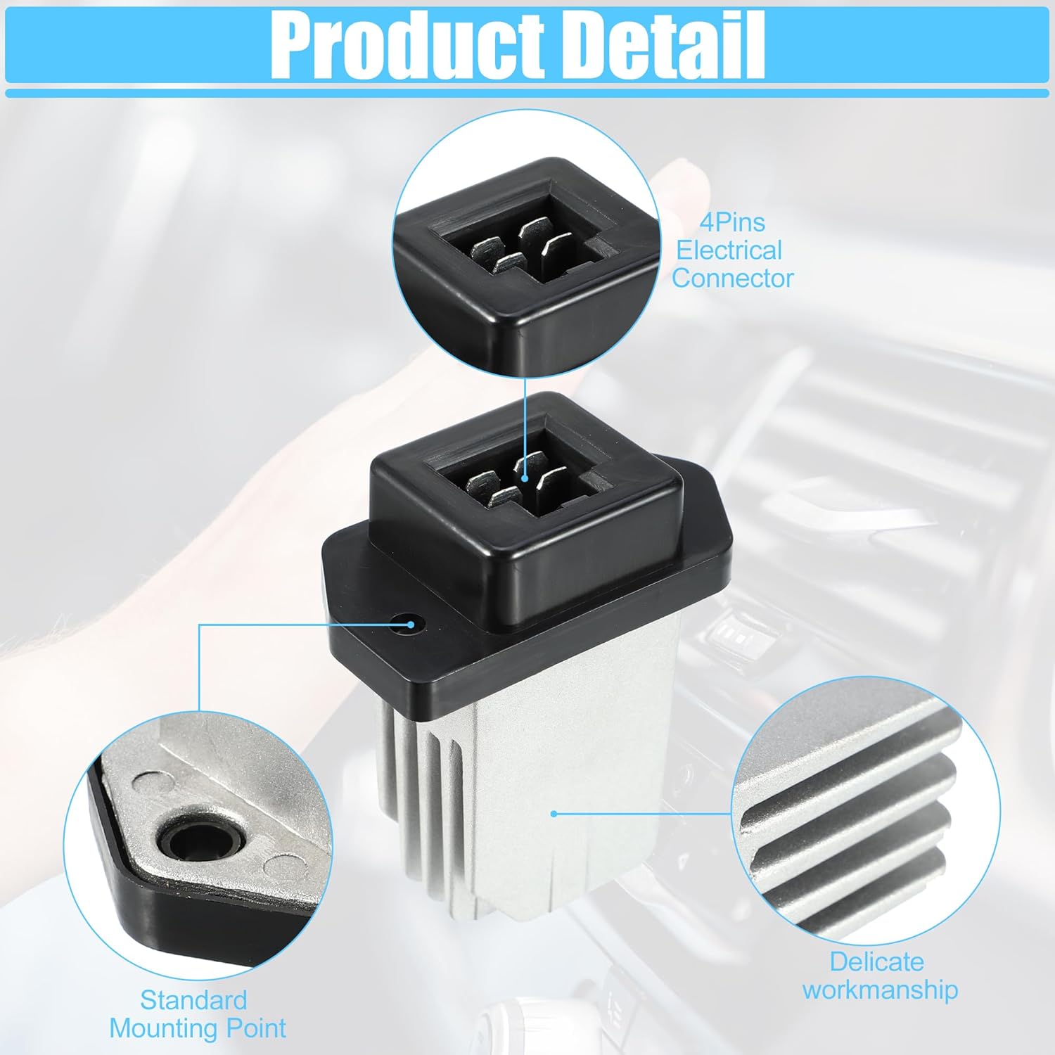 ACROPIX HVAC Heater Blower Motor Resistor Temp Control Regulator Module Fit for Mazda MX-5 Miata 2006-2015 No.NE5161B15 - Pack of 1