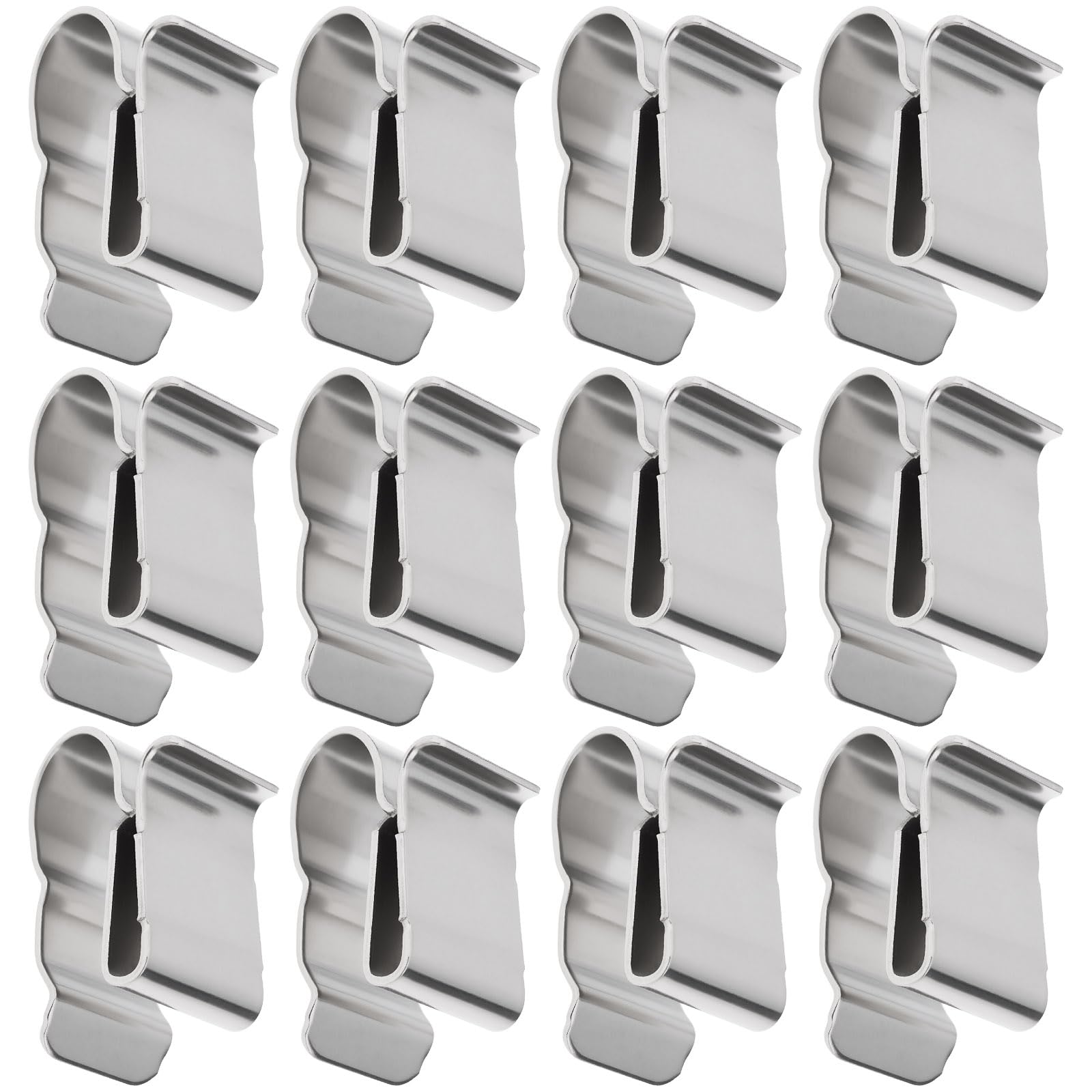 The Lord Of The Tools 80Pcs Stainless Steel Solar Panel Cable Clips Double Wire Clamp For 6Mm² Pv Wires Wire Management Mounting Clamp
