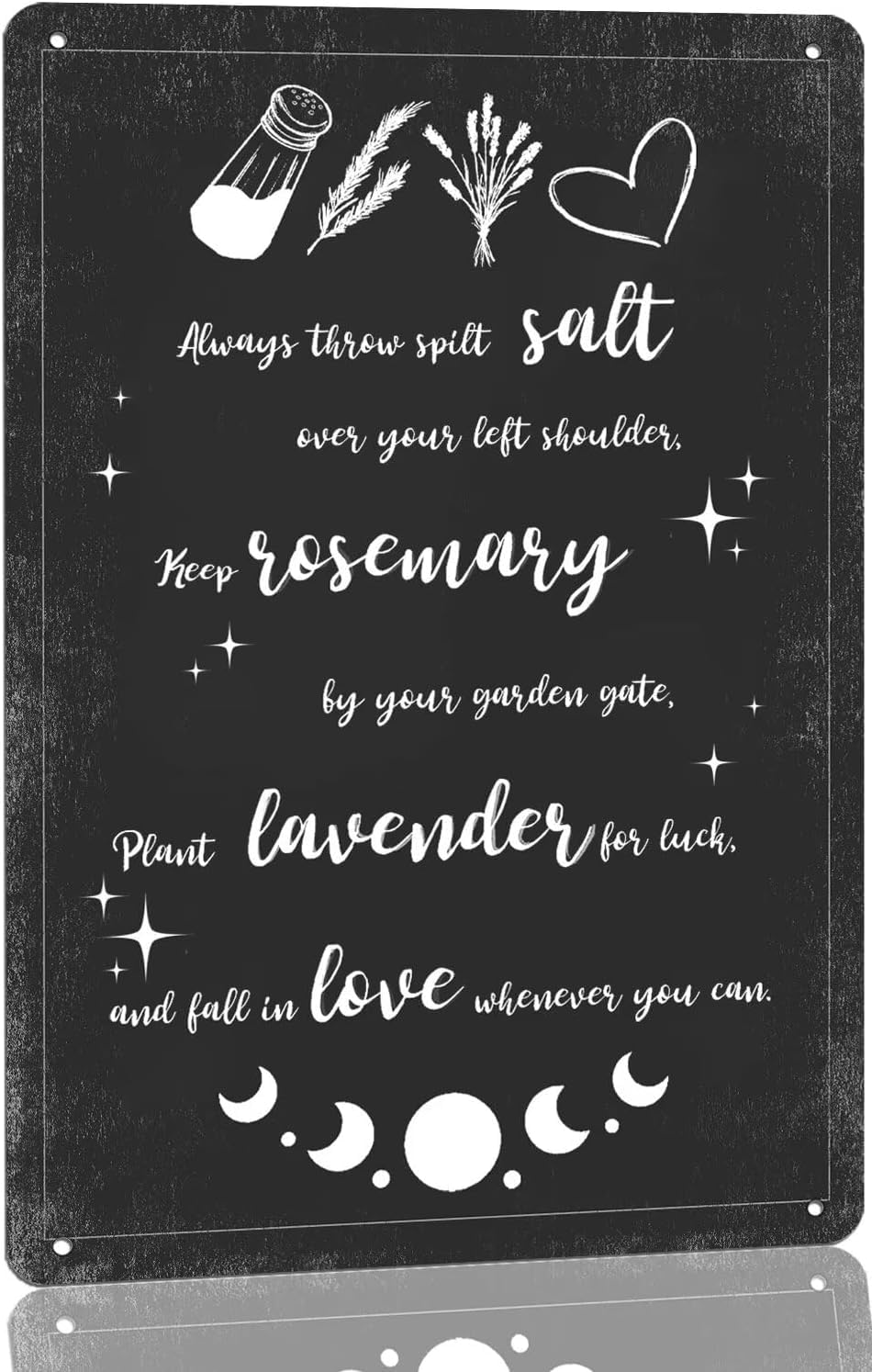 Practical Magic Inspired Metal Tin Sign Witch Kitchen Sign Witch Room Decor Witchcraft Wall Sign for Magic Poster Coffee Bar Home Decorations Vintage Sign Gift 8x12 Inch