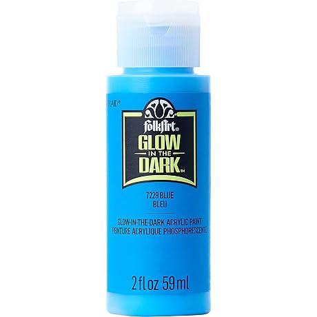 FolkArt Glow-in-the-Dark Acrylic Paint in Eerie Blue