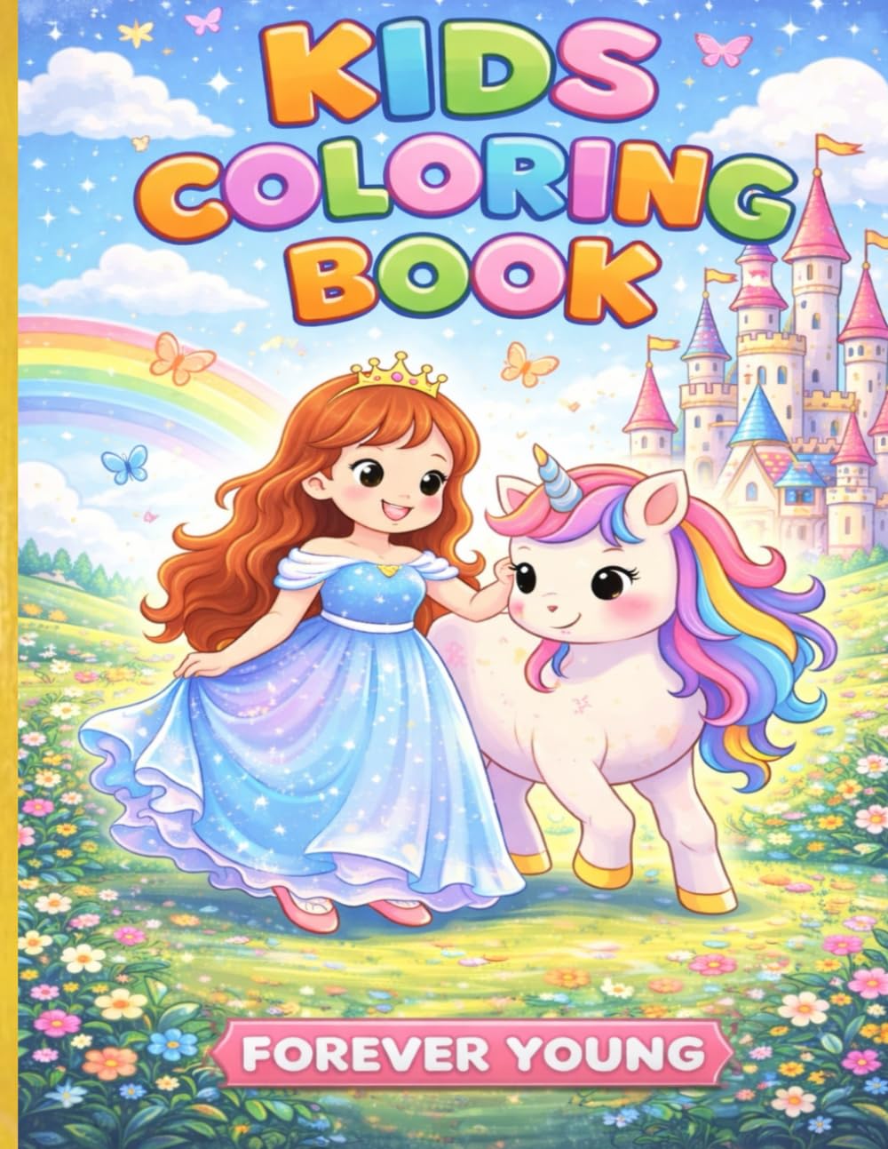 Princess & Unicorn Coloring Book for Kids: Magical Fairytale Adventures for Ages 3-6