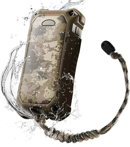 OCOOPA IP56 Waterproof Hand Warmers Rechargeable 10000mAh, Extra Heat Mode,16hrs Heat, Handwarmer with Torchlight, PD & QC Electric Hand Warmer, Winter Outdoor Gifts for Men Hunting Camping