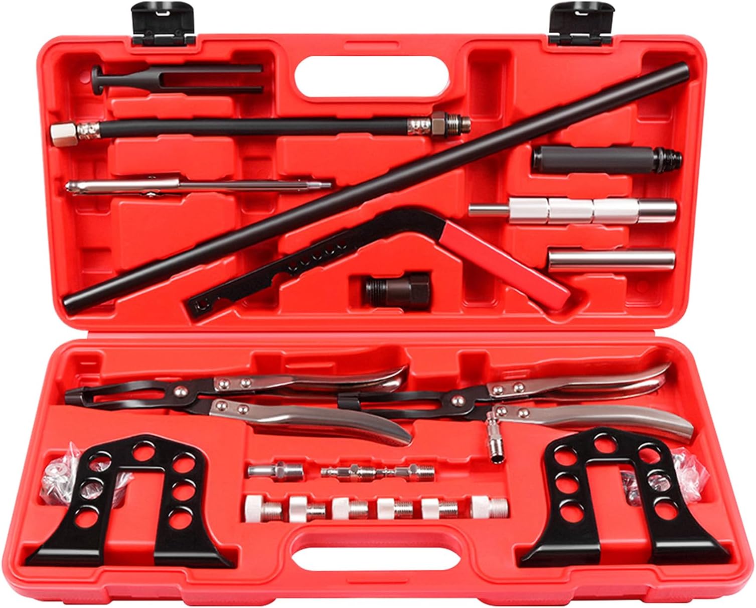 SCITOO Valve Spring Compressor Removal Installer Tool Kit Universal Pro Cylinder Head Service Set Tool Kit Fit for 8, 16 and 24 Valve Engines