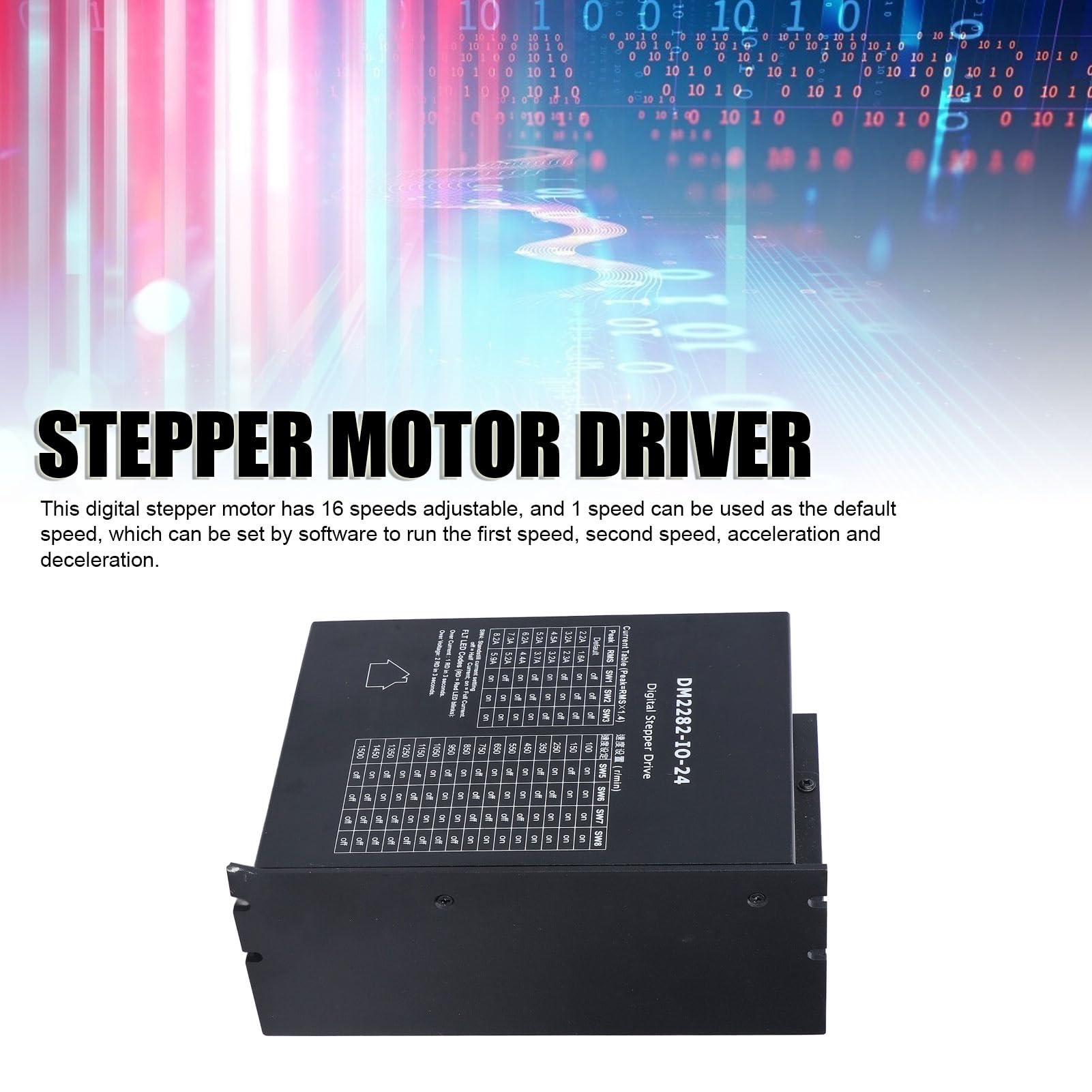 Fafeicy Controlador de Motor Paso a Paso Digital de 2 Fases, Serie DM