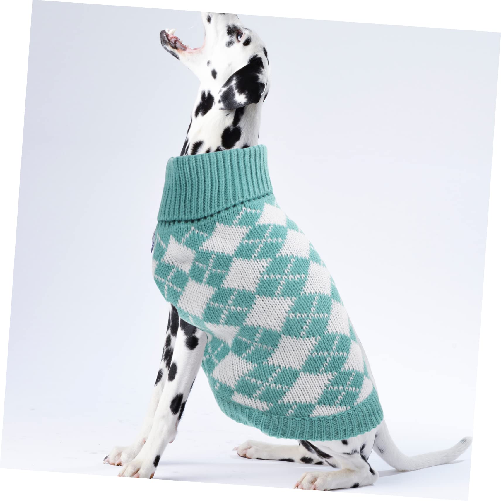 Mipcase 4pièces Pull pour Chien Tricot Classique à Carreaux Vêtements Hiver Confortables pour Animaux De Compagnie Parfait pour Photos Occasions Spéciales