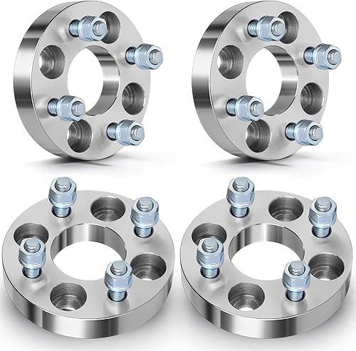 Separadores de rueda ECCPP, 4 unidades, 1 pulgada (25 mm) 4x100 a 4x100, 4 lengüetas con Espárragos de 12x1.5