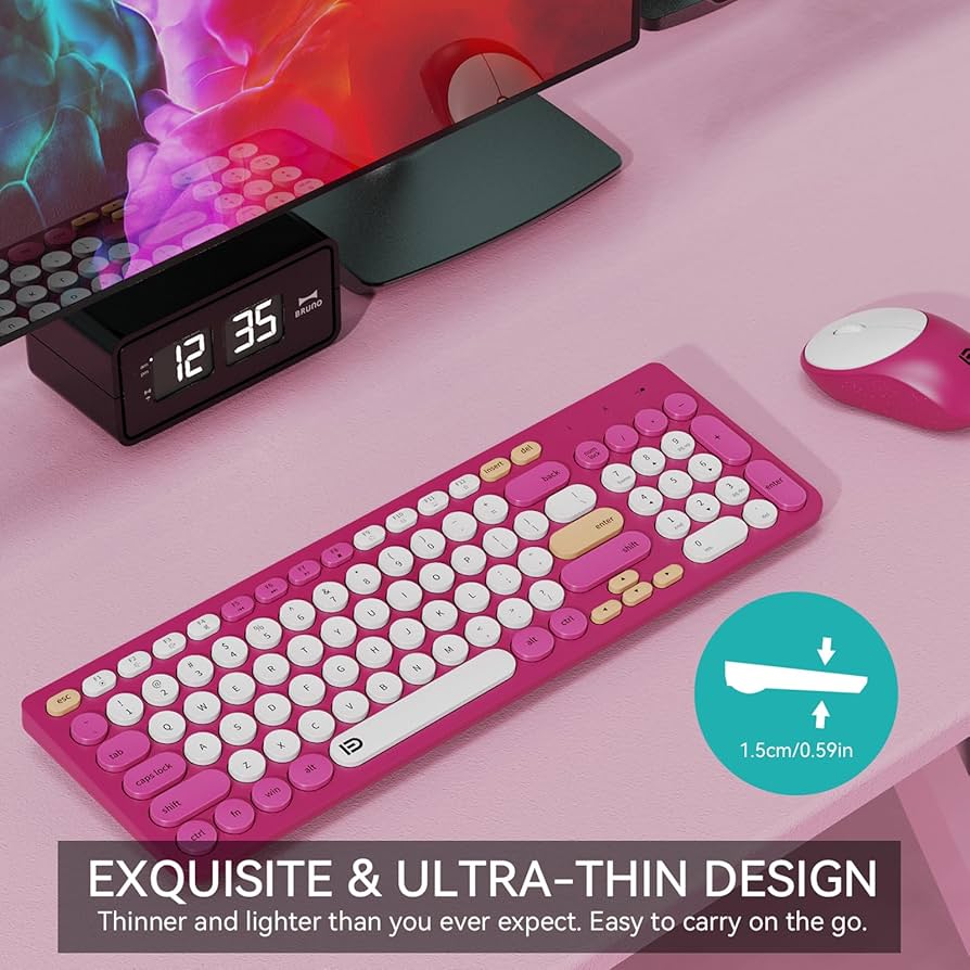 ussy21106 無線Keyball Amazon.com: FD Wireless Keyboards and Mouse Combo - 2.4GHz