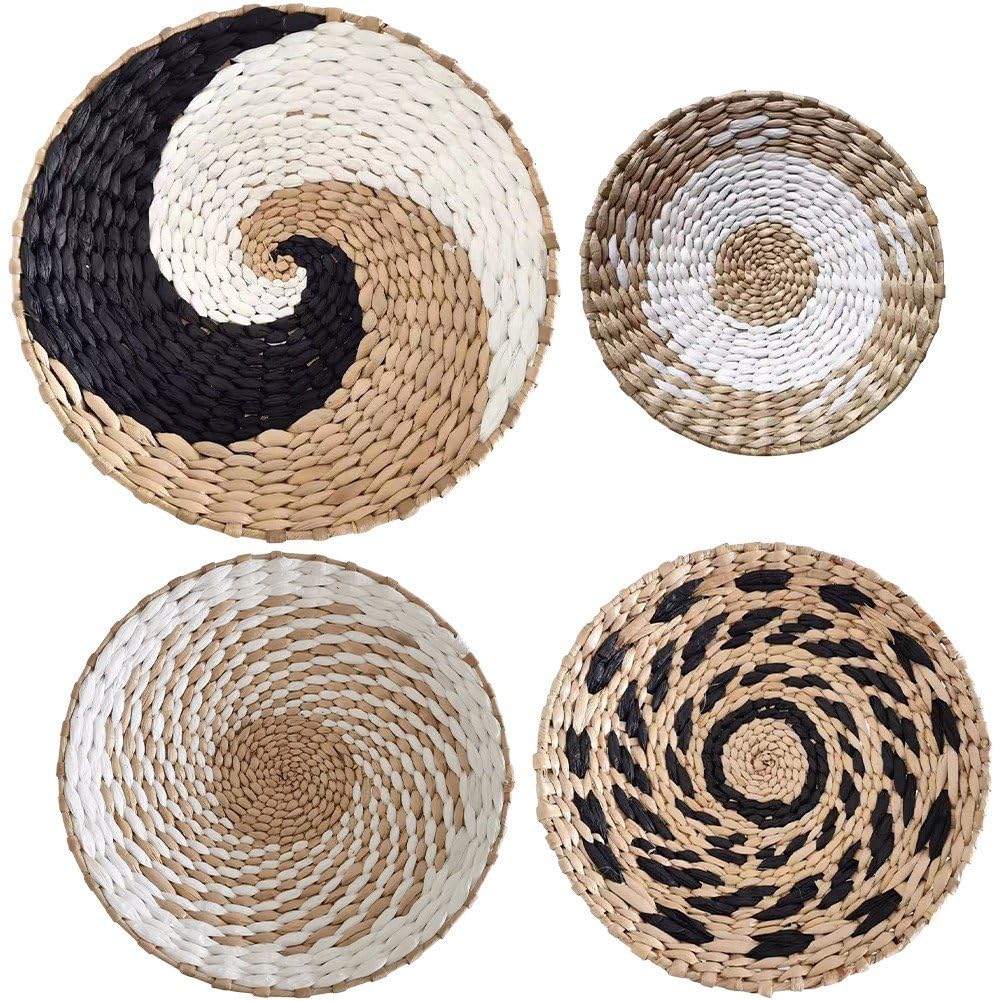 Decoración de pared de algas marinas tejida a mano que aporta calidez natural y relieve bohemio