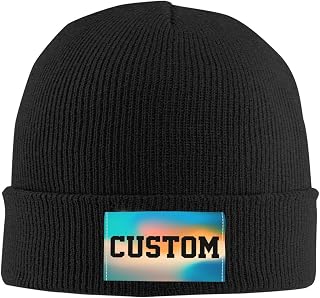 Customizable Hat Add Your Photo Text Team Logo Gift Custom Beanie Funny Hat Winter Hat