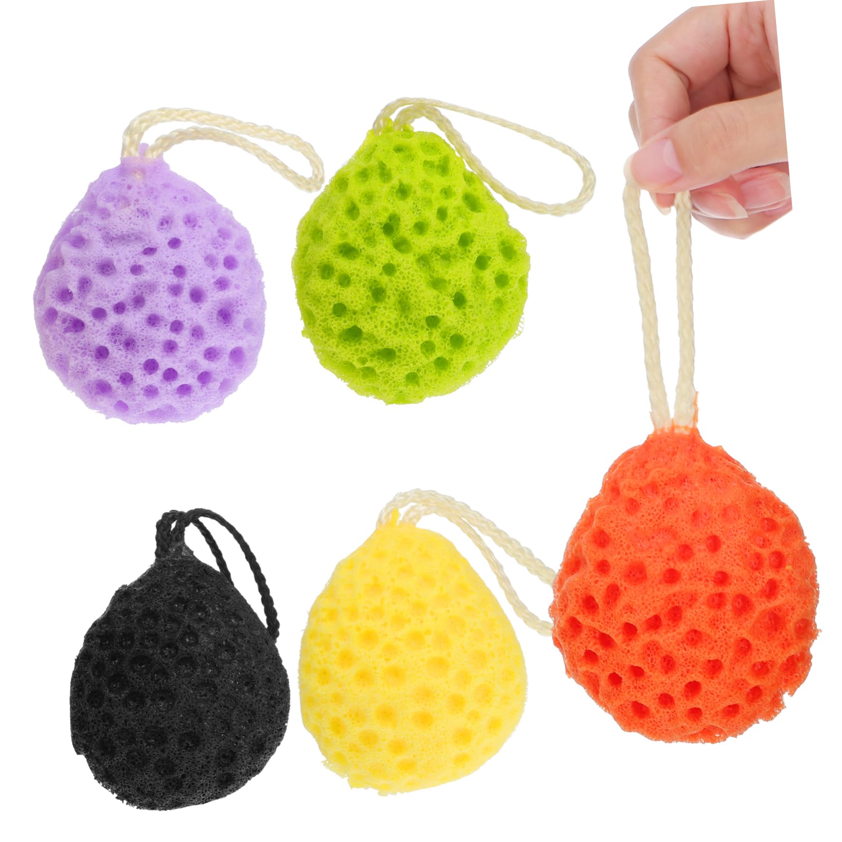Beavorty 25 Piezas Bola De Baño De Esponja Esponjas De Baño Para Ducha Exfoliante Depurador Para Lavado De Puf Bola De Ducha Vegetal Exfoliante De Baño