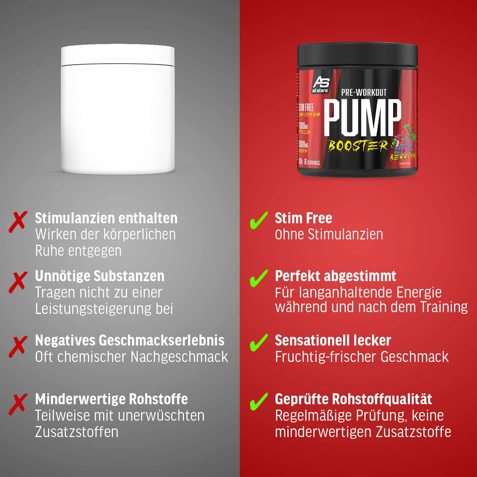 ALL STARS Pump Booster Stim Free