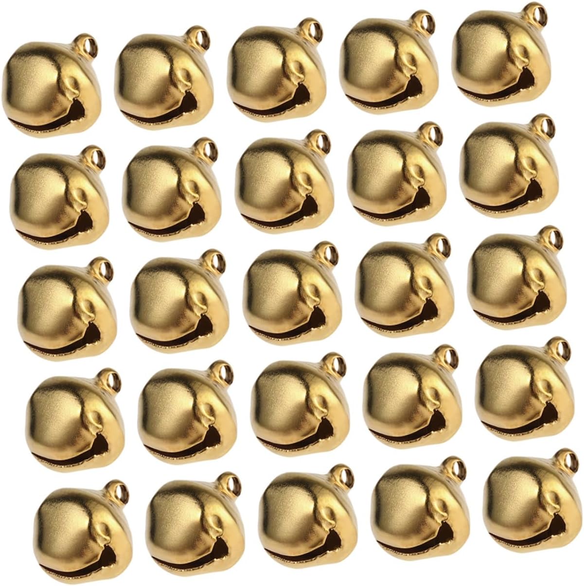 100PCS Christmas Bells Craft Bells Jingle Golden Bell Decoration for Xmas Christmas Tree Jewelry