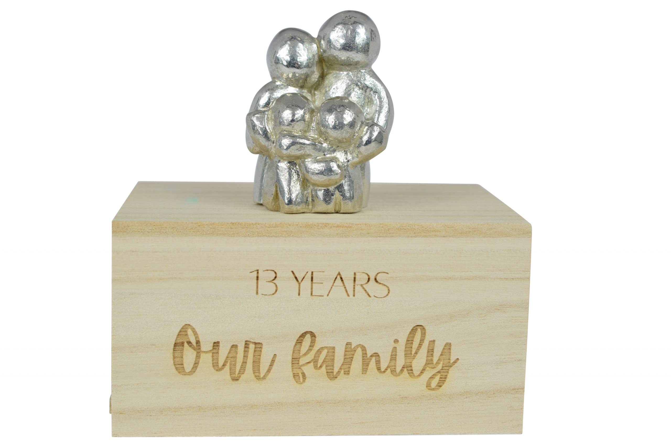 13 Year Anniversary Our Little Hugging Family Choose Amount of Children (2 Children) - Image 2