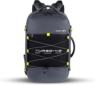 Gear Turbo 21"/45L Large Water Resistant Anti theft Laptop Backpack with Raincover | Backpack | Daypack |Briefcase | Trave...