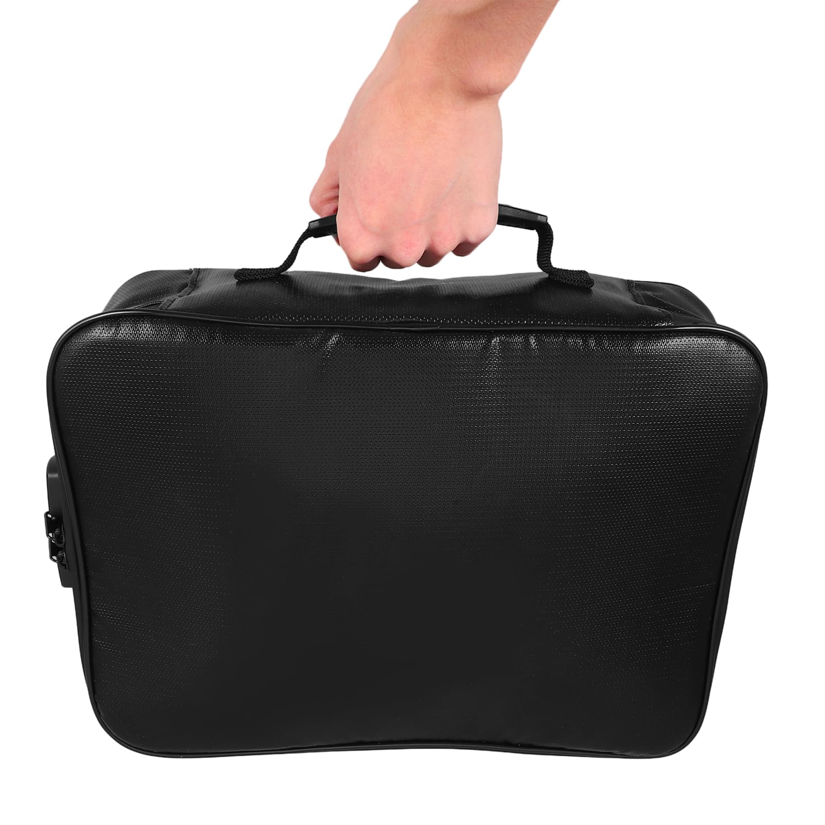 Borsa per Documenti Ignifuga con Maniglia e Serratura, Organizzatore a Strati per Casa, Organizza Documenti Importanti e Passaporti