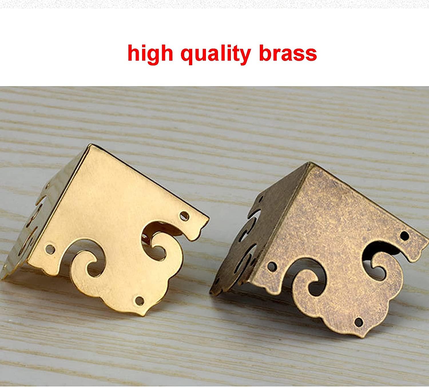 Vintage Mosiężny Antyczny Narożnik, Biurko(Brass)