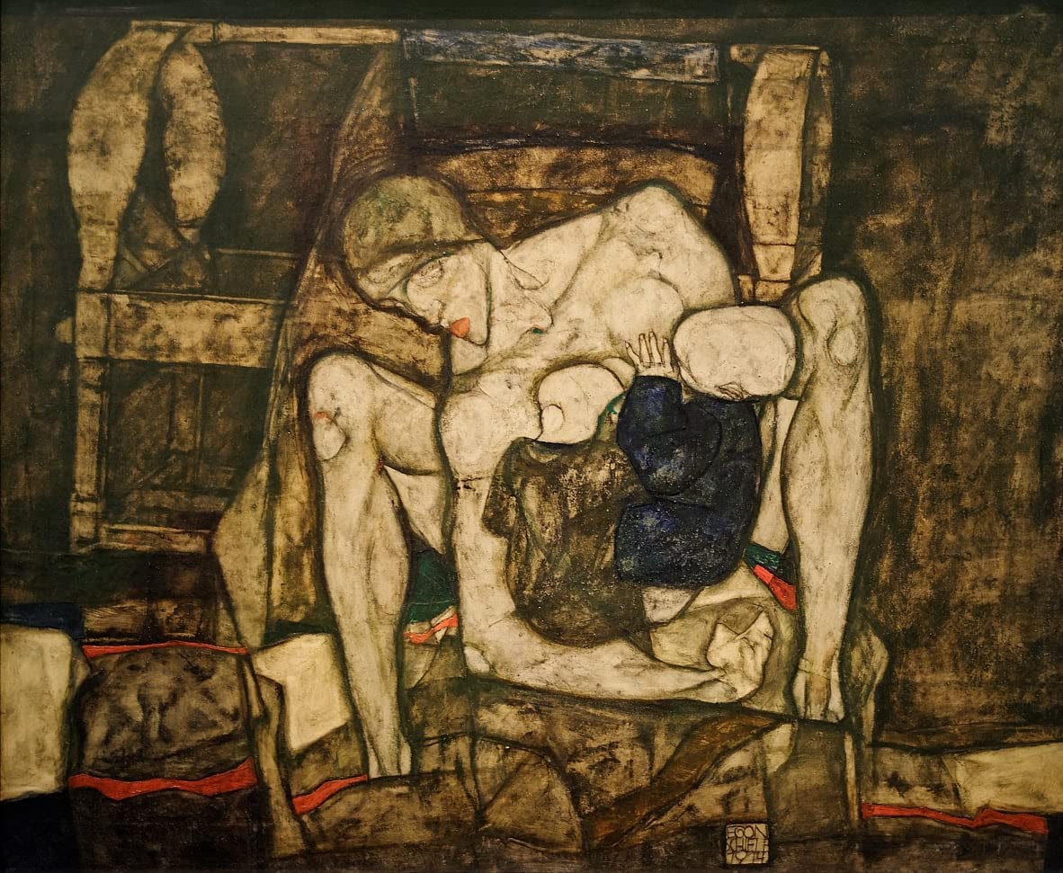 Blinde Mutter poster sur toile pour sublimer un salon contemporain avec l'art de Schiele - 4