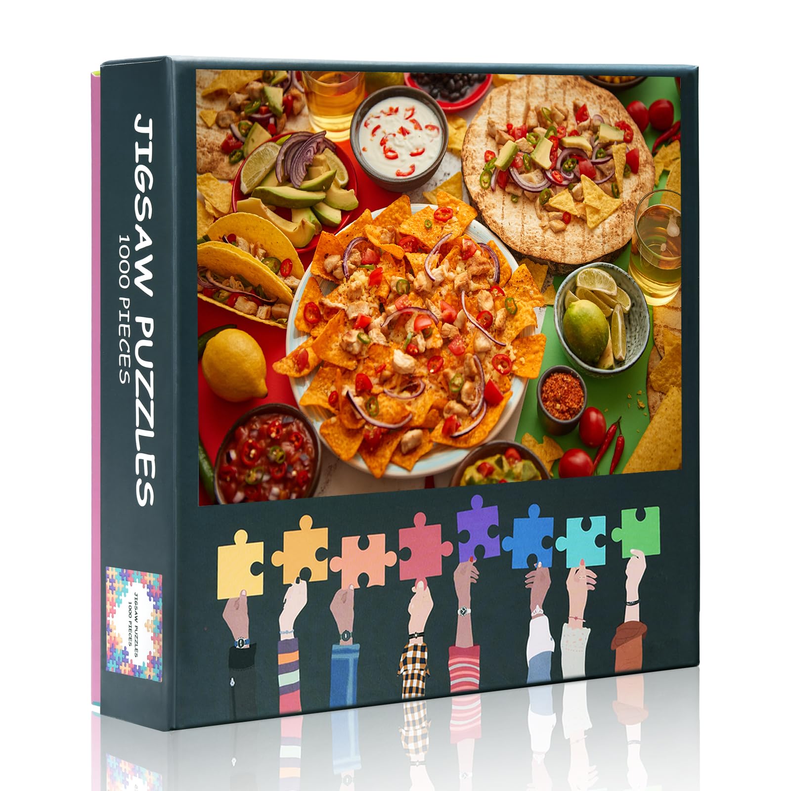 Mexican Food Jigsaw Puzzle: 1000 Piece Challenge with Fresh Lemons, Onions, and Peppers – Vibrant, Colorful Puzzle for Adults and boy – Ideal for Family Fun, Parties, and Gift-Giving — image 1