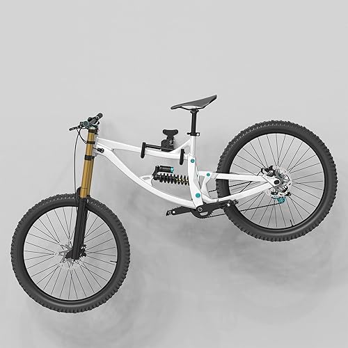 Miniatura 7 de CAMPLAND Soporte de pared ajustable para bicicleta, estante horizontal de almacenamiento interior para bicicletas de carretera, montaña o híbridas,