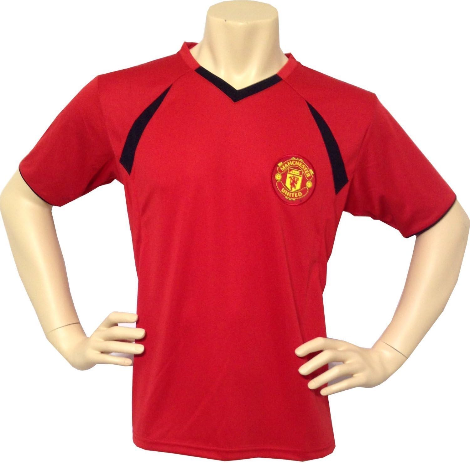 Manchester FC Football Soccer Men's Performance Polyshirt Jersey Home