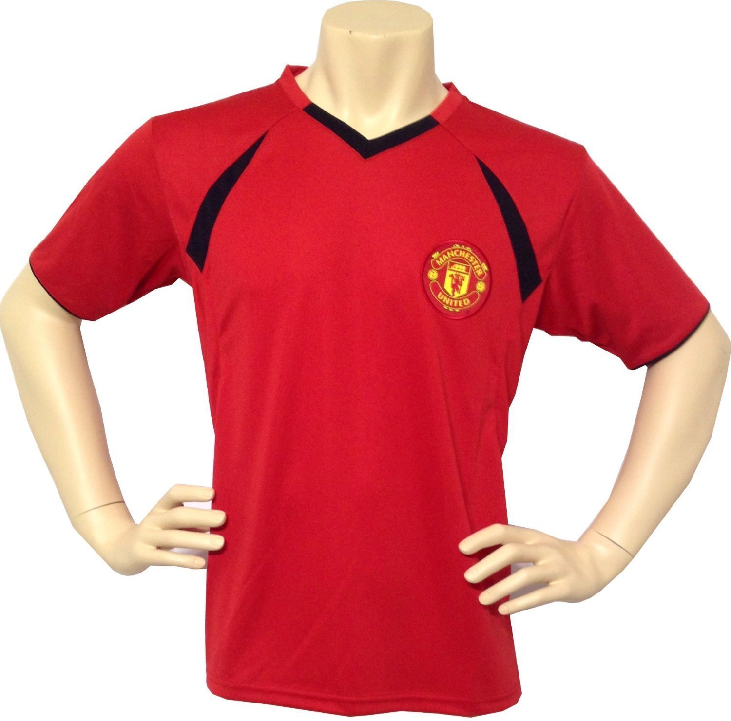Manchester FC Football Soccer Men's Performance Polyshirt Jersey Home