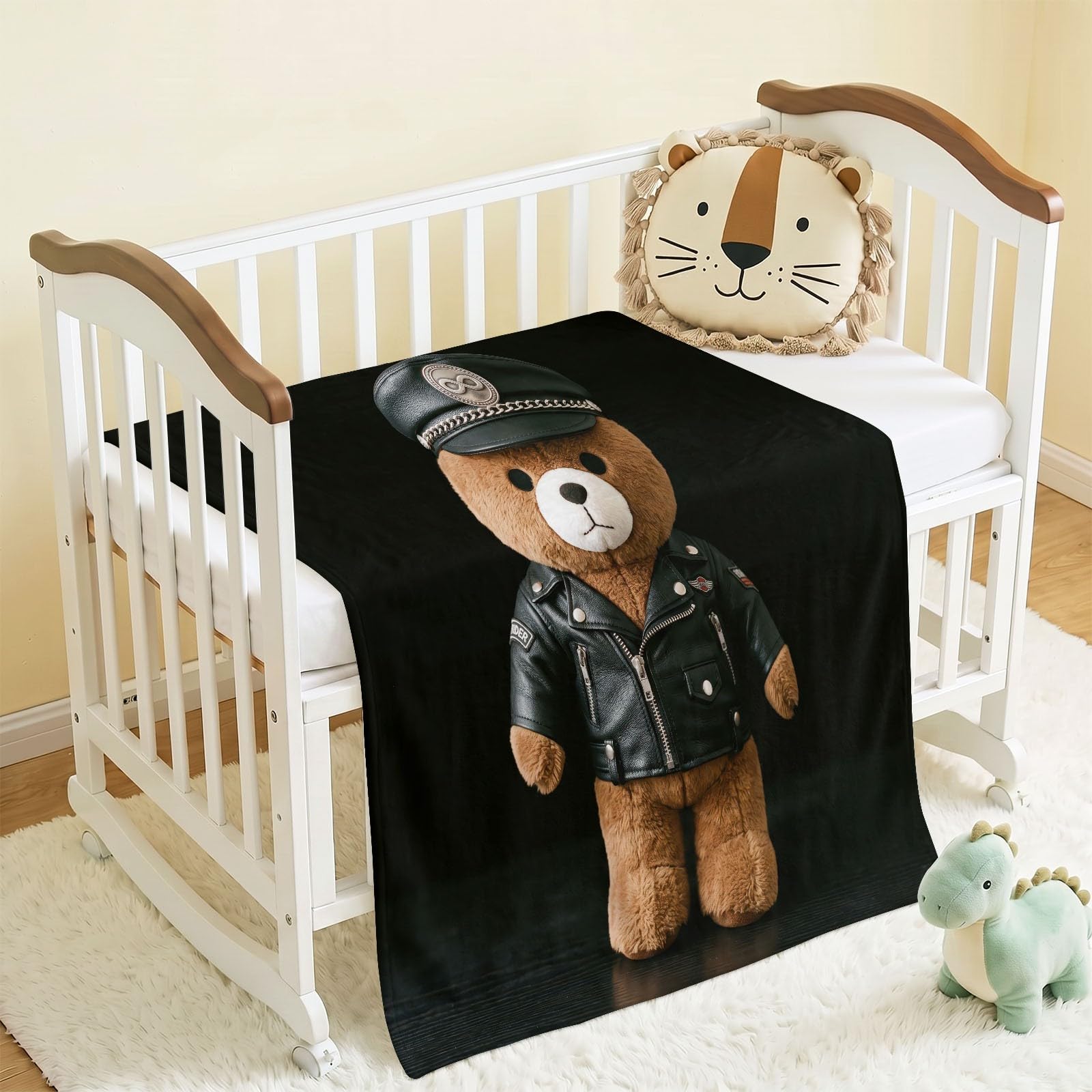Generisch Kuscheldecke Decke 180x220 cm, Cartoon Süß Weiche Flanell Fleecedecke, Teddybär Jacke Hut Wohndecken Couchdecke Flauschig Tagesdecke Sofadecke für Bett Sofa Schlafzimmer