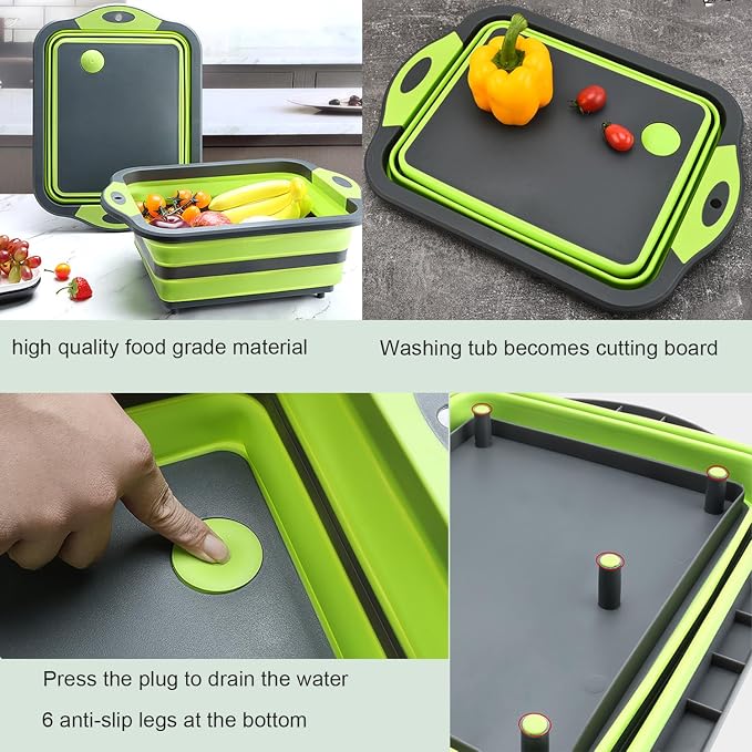 Tabla plegable multiuso para camping y lavado 16.7x12.2 in miniatura 4