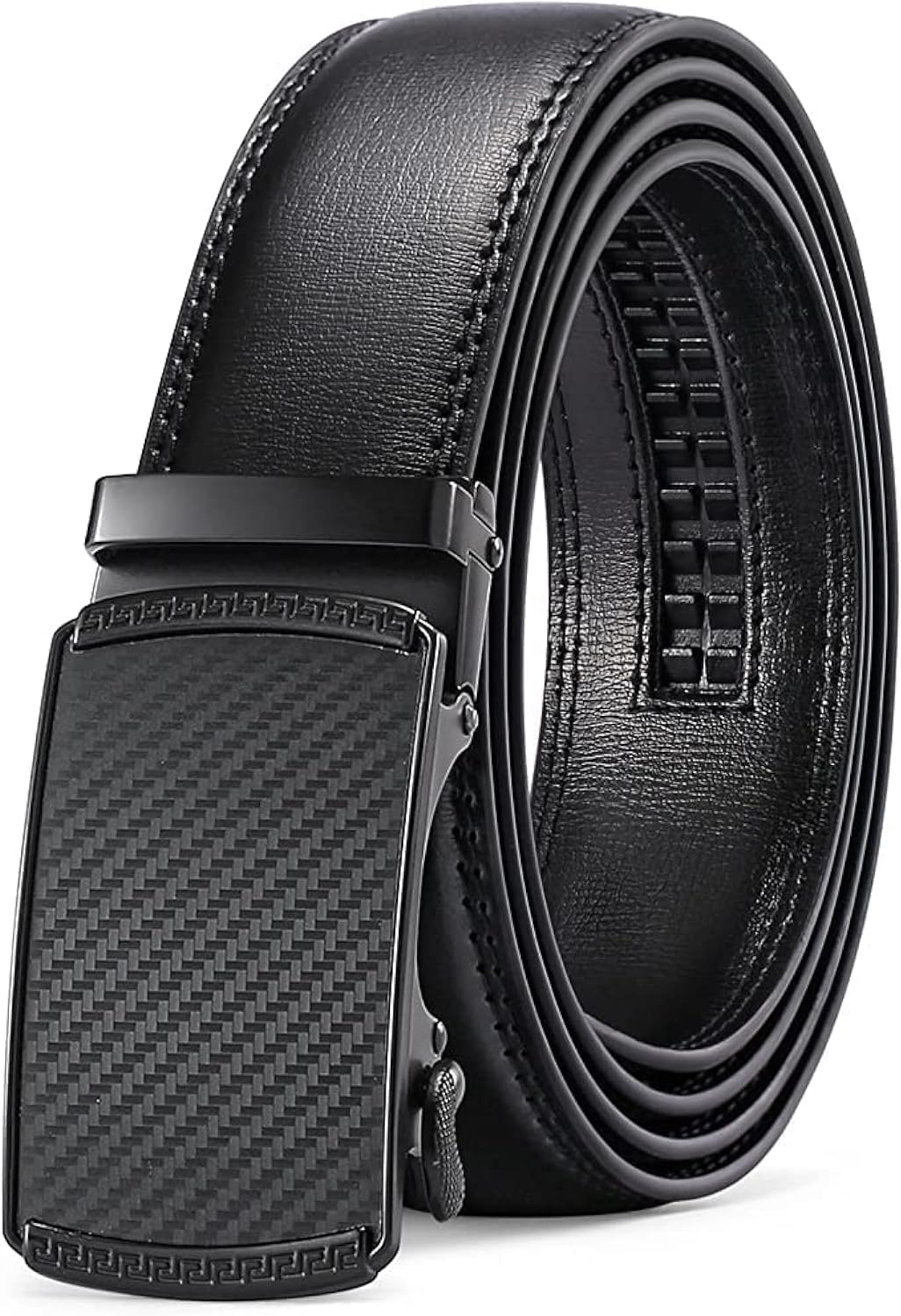 Belt Men, Ratchet Belt for Men Mens Belt Leather 1 3/8" for Casual