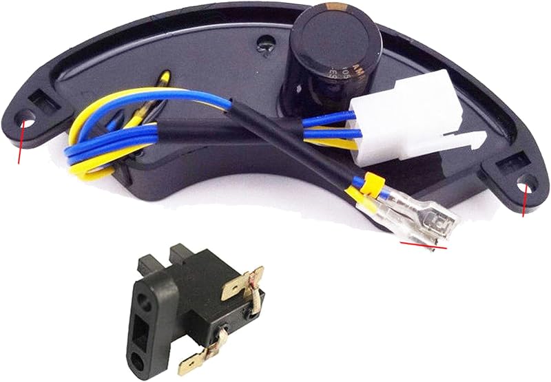 BXTech 8kw AVR Regulador de voltaje automático y cepillo de carbón para generador de gas AVR 5kw 6kw 7kw 8kw PowerMax DuroMax DuroStar