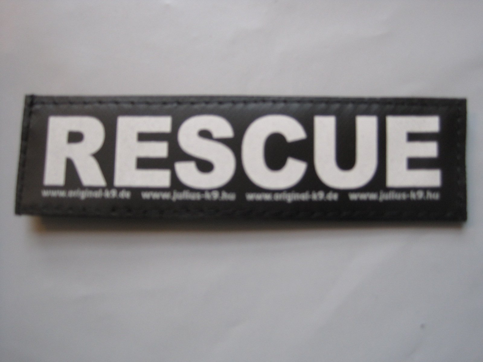 RESCUE (small) Package of 2 Julius-K9 Labels for K-9 Harnesses