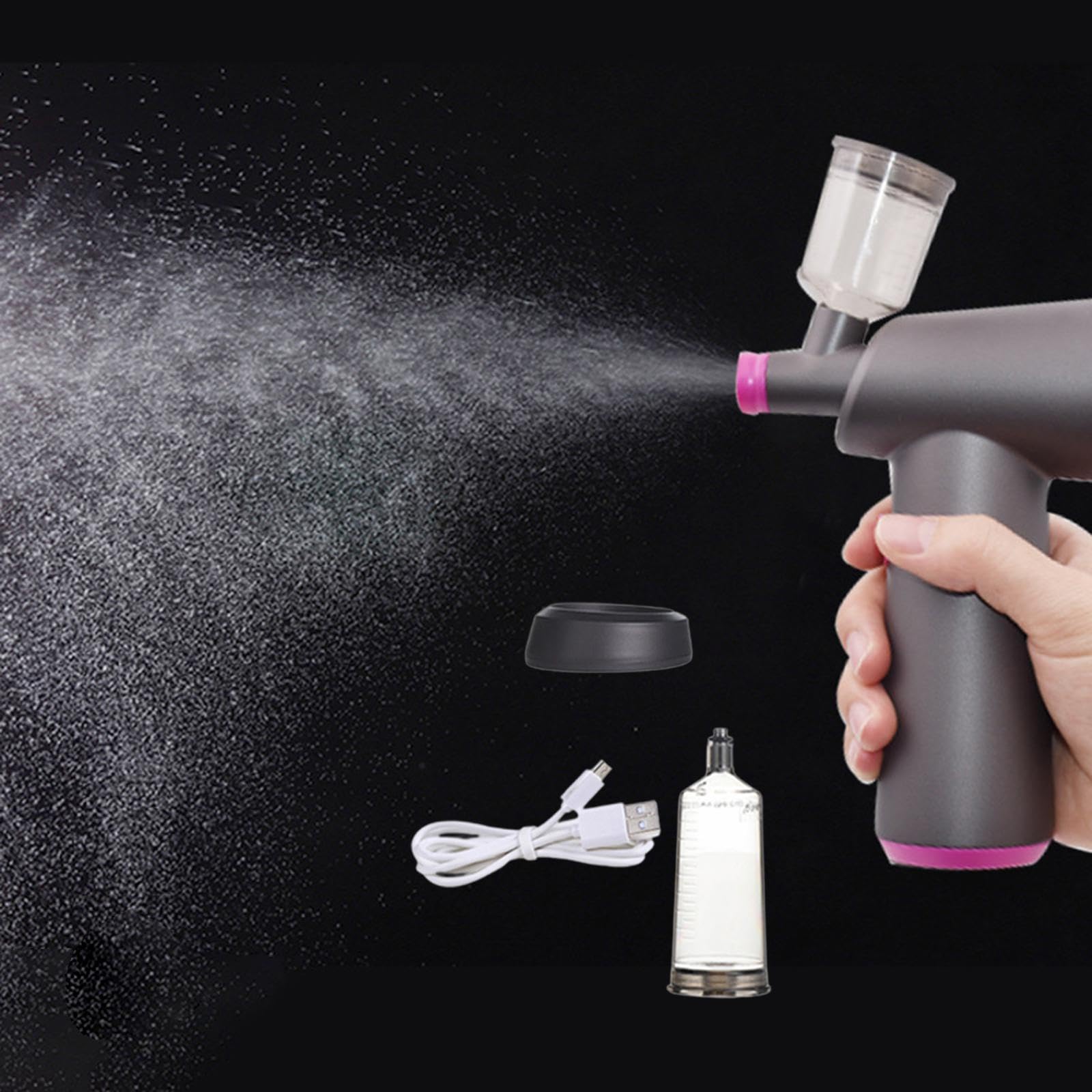 Spruzzatore Aerografo per Parrucchieri, Cura Dei Capelli E Decorazione di Torte, Grigio