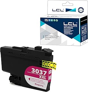 LCL Compatible for Broher LC3037 XXL LC3037XXL LC3037M(1-Pack Magenta) Pigment Ink Cartridge for Brother MFC-J5845DW XL MFC-J5945DW MFC-J6945DW MFC-J6545DW MFC-J6545DW XL