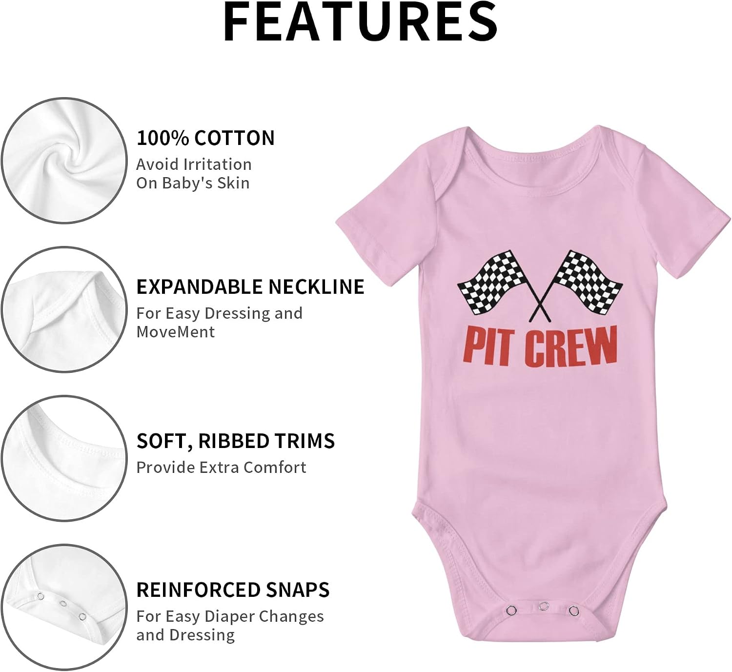Checkered Flags Race Car Flag Newborn Girl Boy Romper Jumpsuit Bodysuit Baby Outfits Infant Clothes