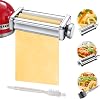 Pasta Maker Attachment Set for KitchenAid Stand Mixers Included Noodle Lattice Roller, Spaghetti Cutter, Pasta Roller and Cleaning Brush