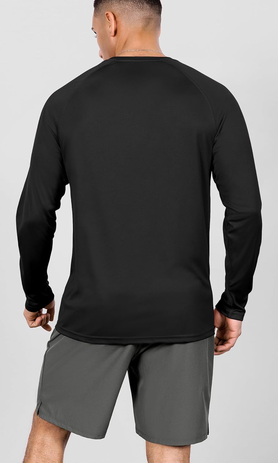 ODODOS Men's Quick Dry Long Sleeve Shirts UPF 50+ Sun Protection SPF Athletic Tops Workout Fishing T-Shirts