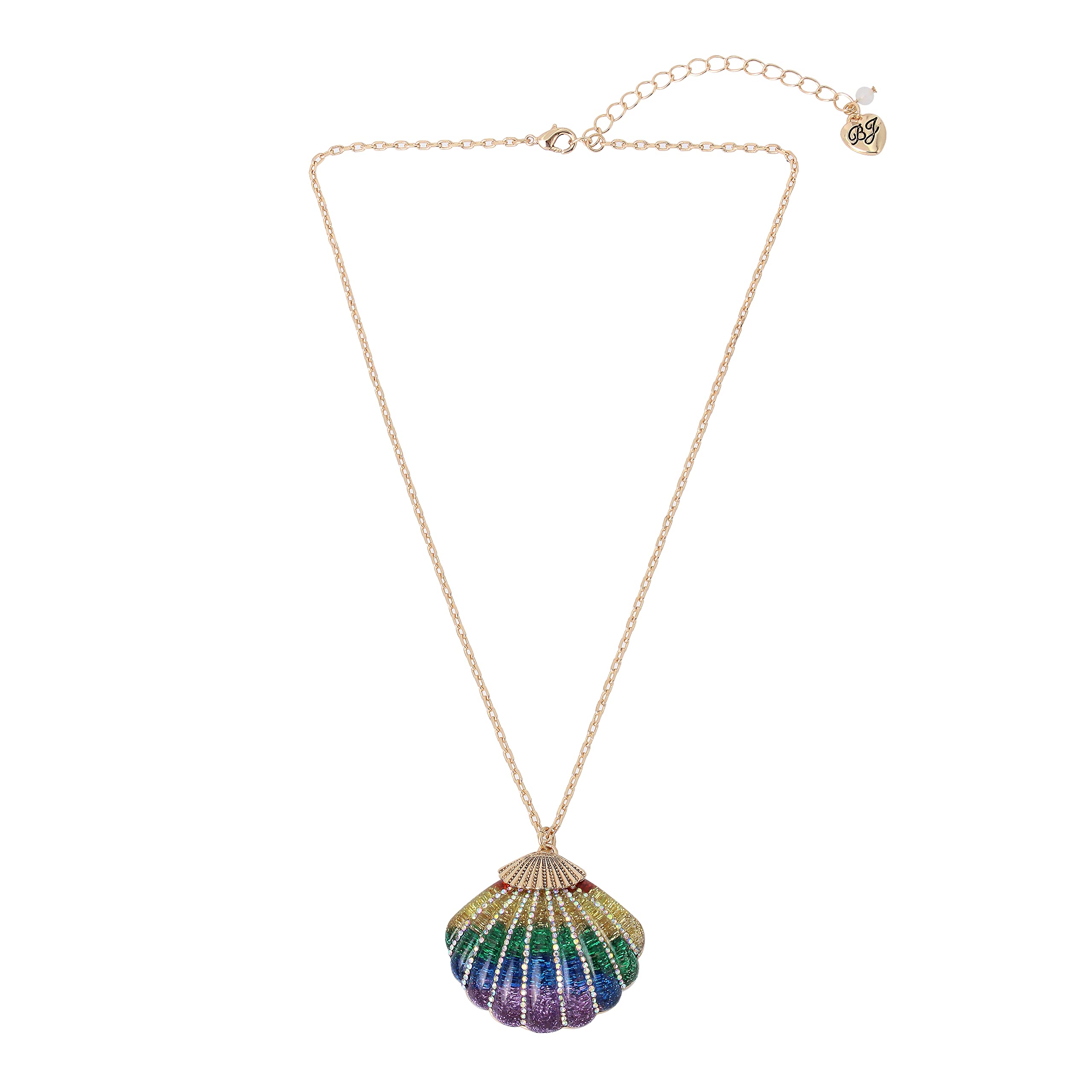 Betsey JohnsonRainbow Shell Pendant Necklace