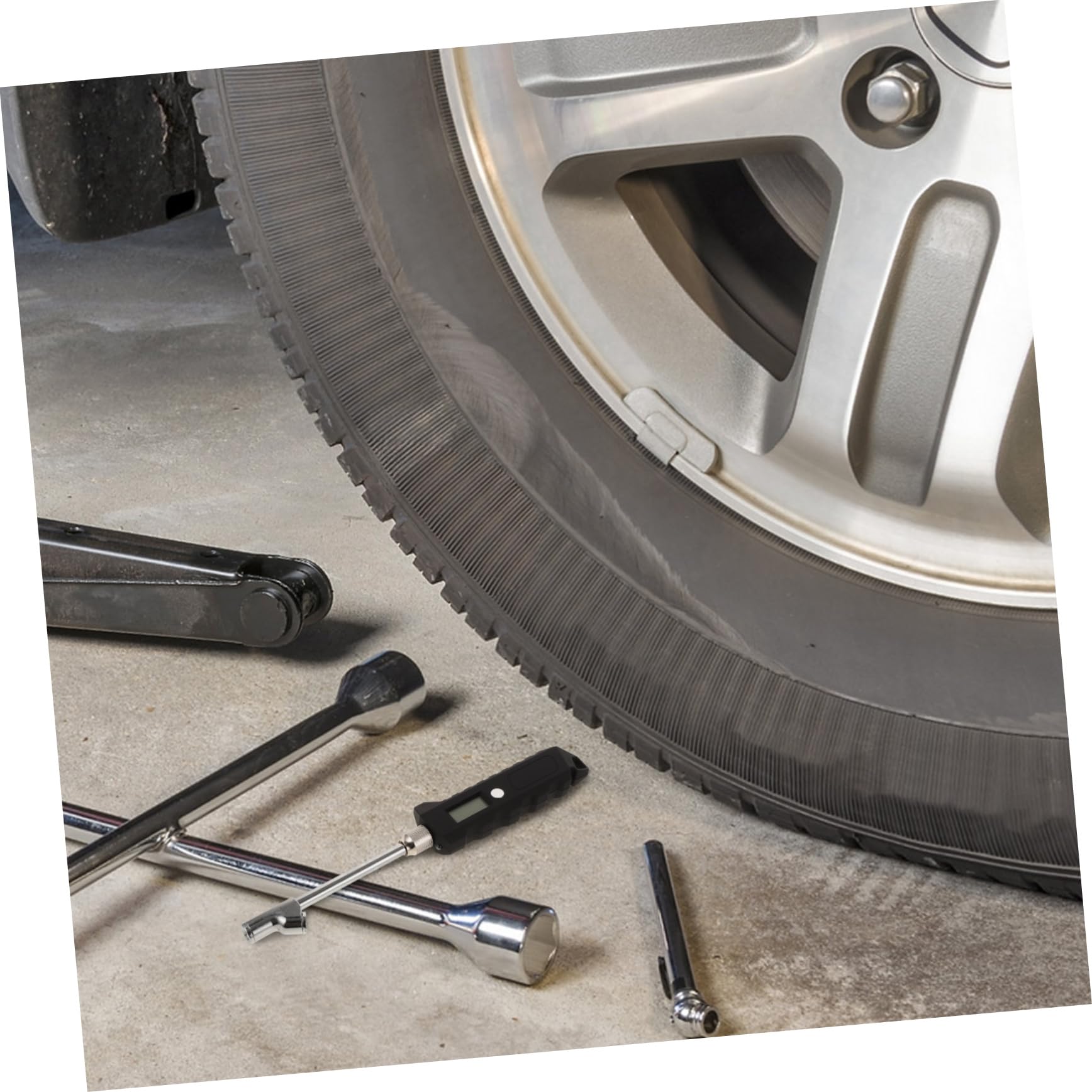 ULTECHNOVO 5pezzi Misuratore Di Pressione Pneumatici Digitale Display Per Auto Camion e Rv Strumento Di Controllo Facile e Preciso